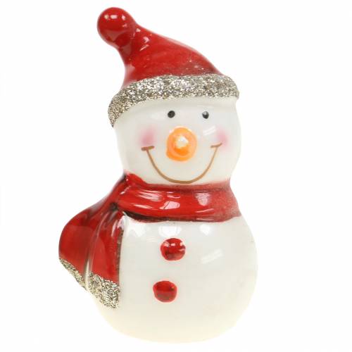 Floristik24 Figura di decorazione natalizia pupazzo di neve 7,5 cm 4 pezzi