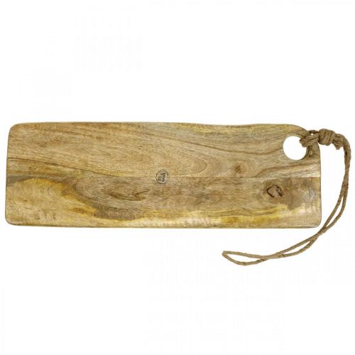 Floristik24 Vassoio decorativo in legno di mango vassoio da portata naturale con cordino 58×19 cm