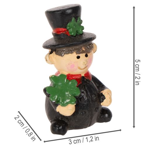 Statuetta portafortuna spazzacamino da appendere, 5 cm, 6 pezzi | Floristik24.it