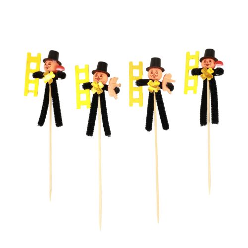 Floristik24 Tappi per fiori spazzacamino, decorazione di Capodanno L17cm H8cm 36 pezzi