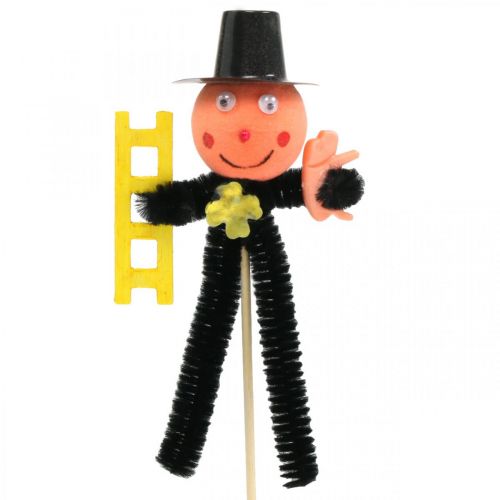 Floristik24 Spazzacamino in ciniglia su bastone decorazione Capodanno 13 cm 18 pz