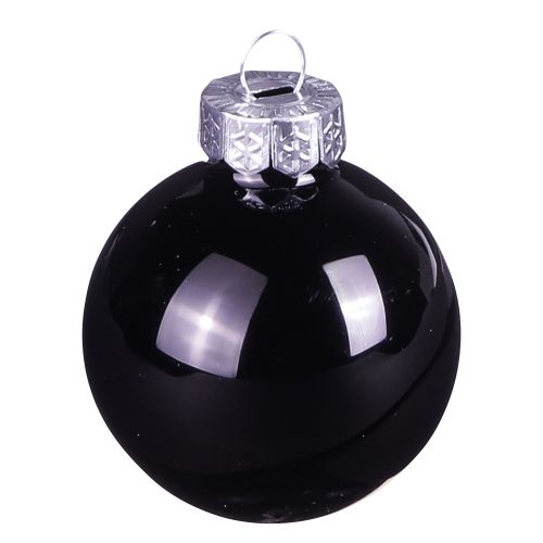 Prodotto Palle di Natale nere palline per albero in vetro Ø4cm 24 pz