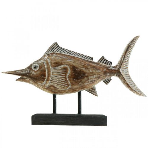 Floristik24 Pesce spada Deco Pesce Legno Decorazione marittima L40×H24.5cm