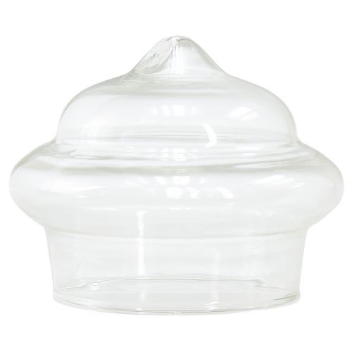 Floristik24 Portacandelina galleggiante in vetro trasparente Ø7,5 cm H6 cm