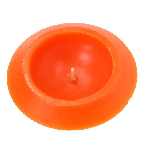 Prodotto Candela galleggiante in arancio Ø13cm