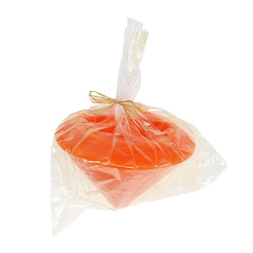 Floristik24 Candela galleggiante in arancio Ø13cm