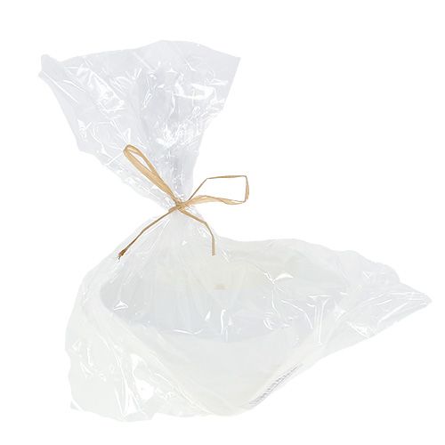 Floristik24 Candela galleggiante in bianco Ø13cm