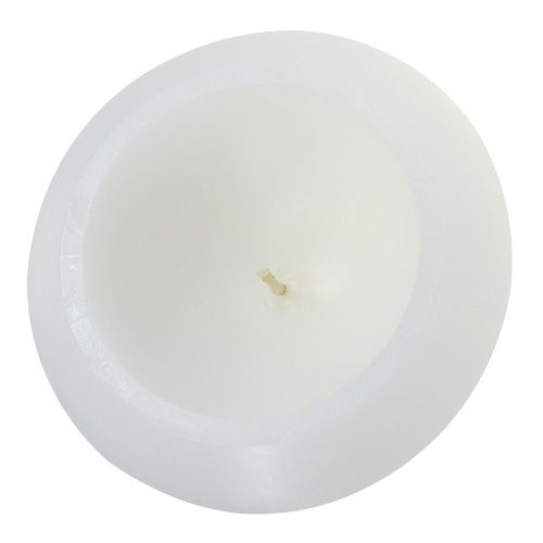 Floristik24 Candela galleggiante in bianco Ø16cm