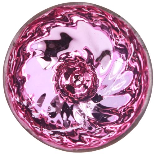 Prodotto Portacandele galleggiante in vetro argentato viola Ø7cm 3pz