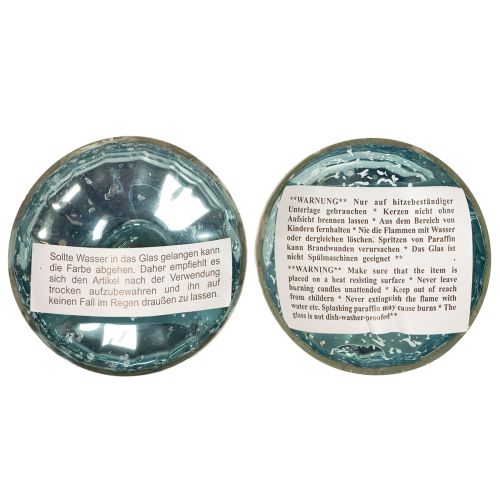 Prodotto Portacandele galleggiante in vetro per accenti eleganti in qualsiasi stanza, 10 cm, 2 pezzi