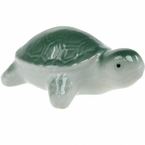 Floristik24 Tartaruga galleggiante in ceramica verde 11,5 cm 1 pezzo