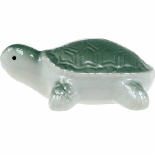 Floristik24 Tartaruga galleggiante in ceramica verde 11,5 cm 1 pezzo