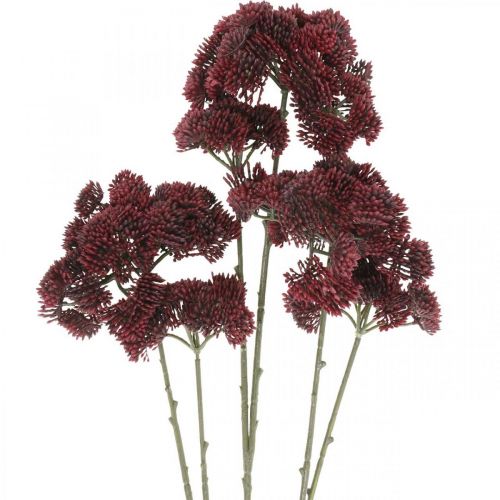 Prodotto Sedum sedum rosso artificiale decorazione autunnale 70 cm 3 pezzi