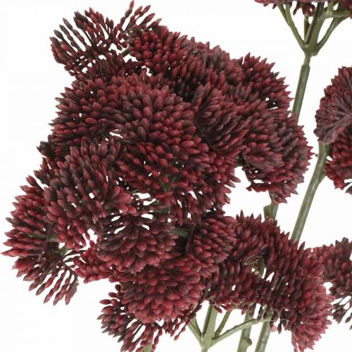 Floristik24 Sedum sedum rosso artificiale decorazione autunnale 70 cm 3 pezzi