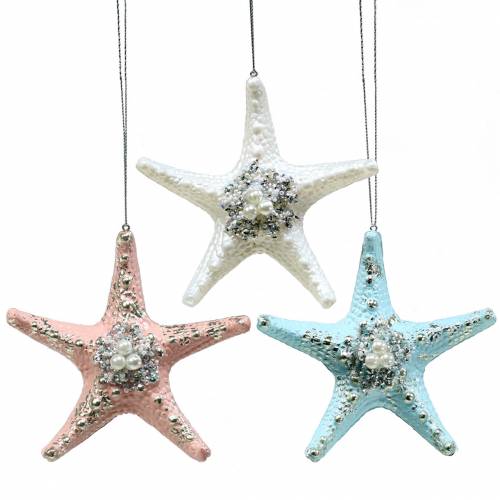 Floristik24 Appendiabiti decorativo stella marina 12 cm 3 pezzi