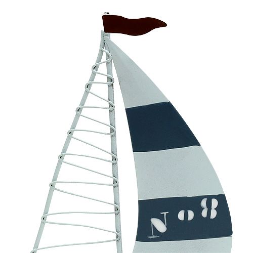 Prodotto Barca a vela 11cm x 19cm bianco-blu 3pz