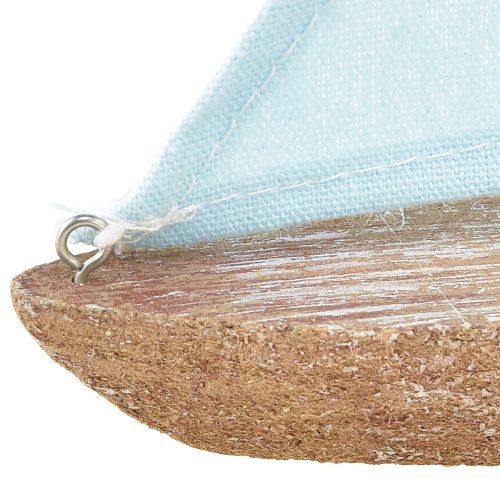 Floristik24 Nave decorativa in legno per barca a vela vintage 12×3×15 cm assortiti 2 pezzi