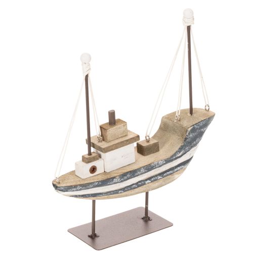 Decorazione navale, stile marittimo, in legno con supporto, 20 cm | Floristik24.it