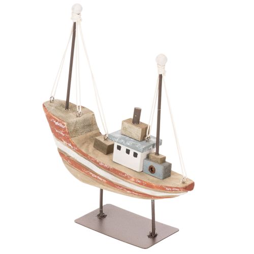 Modellino di barca decorativo in legno per davanzale, 20 cm acquistare | Floristik24.it