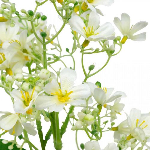 Prodotto Esplosione di seta artificiale, decorazione floreale, fiore di seta, decorazione fiore bianco L72cm