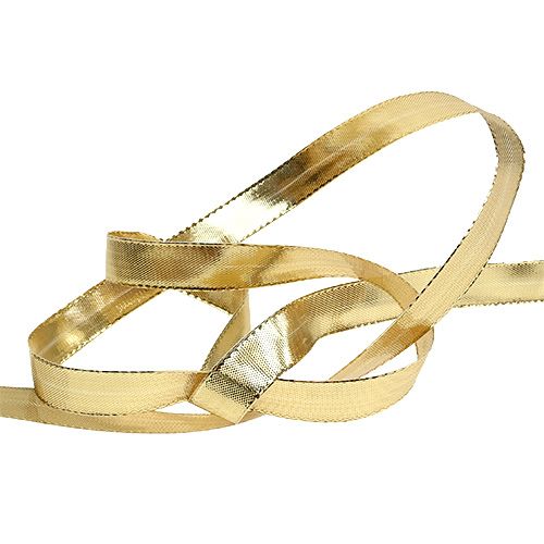 Prodotto Nastro regalo oro con filo filo 15mm 25m