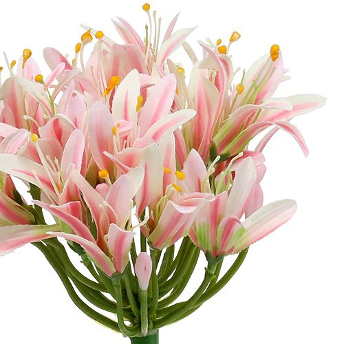 Floristik24 Fiore di seta agapanthus rosa 80cm