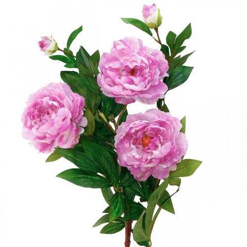 Fiore di seta peonia artificiale rosa viola 135cm