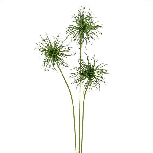 Floristik24 Fiori di seta Xanthium verde 63cm 4 pezzi