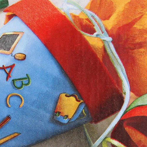 Floristik24 Tovaglioli 1° giorno di scuola 33x33cm