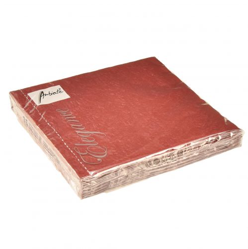 Prodotto Tovaglioli Ornamenti in Rilievo Bordeaux 33x33 cm 15pz