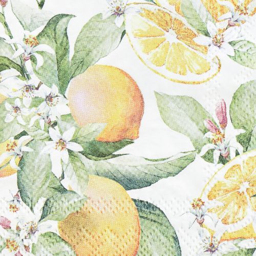 Floristik24 Tovaglioli decorazione tavola estiva decoro limone 25x25 cm 20 pz