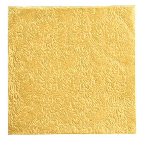 Tovaglioli Natale Motivo Rilievo Oro 33x33 cm 15pz