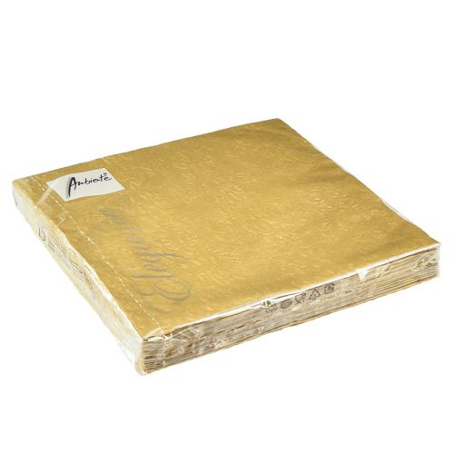Prodotto Tovaglioli oro con decori in rilievo 33x33 cm 15 pz