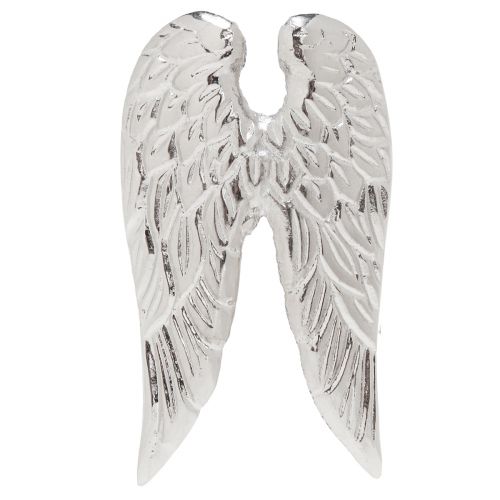 Prodotto Portatovaglioli ali d&#39;angelo decorazione da tavola argento 6,5 cm Ø4 cm 4 pz