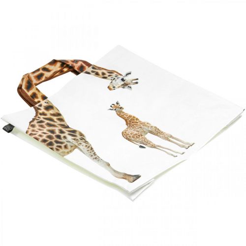 Floristik24 Borsa shopping, borsa shopping B39.5cm borsa giraffa