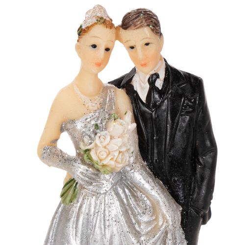 Coppia che festeggia l'anniversario di matrimonio d'argento, 10 cm. | Floristik24.it