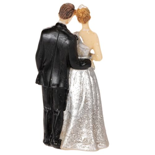 Coppia che festeggia l'anniversario di matrimonio d'argento, 10 cm. | Floristik24.it