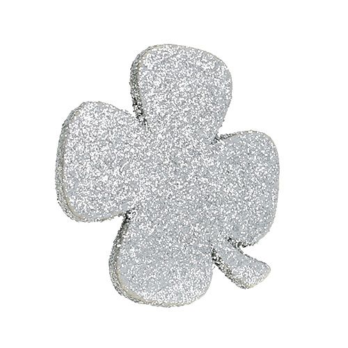 Floristik24 Decorazione di Capodanno mix argento con mica 4 cm - 5 cm 24 pz