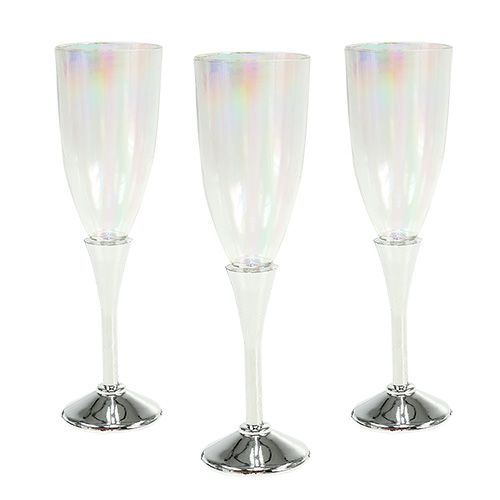 Bicchiere da champagne decorazione di Capodanno Ø2,5cm H9,5cm 8 pezzi