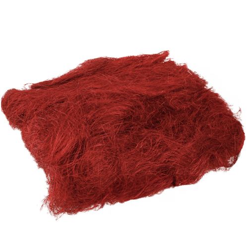 Sisal rosso bordeaux fibra naturale 300g