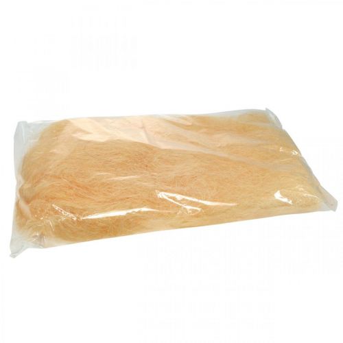 Floristik24 Sisal Albicocca materiale naturale imbottitura lana deco fibra 300g