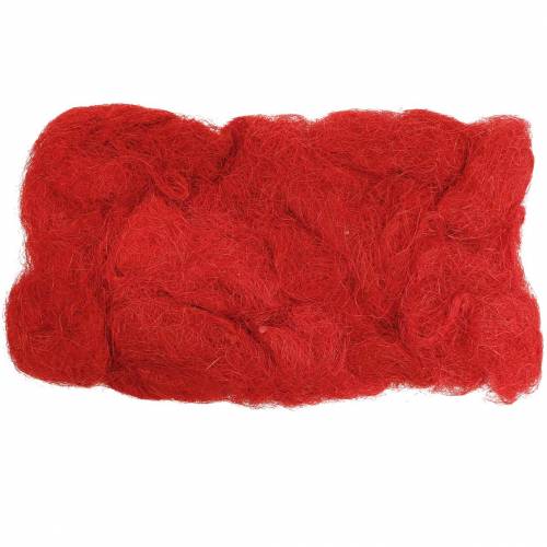 Floristik24 Sisal rosso 500g fibra naturale