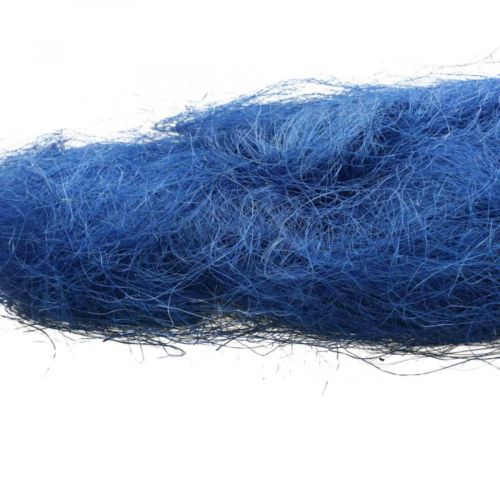 Floristik24 Ovatta di sisal blu, fibre naturali 300g