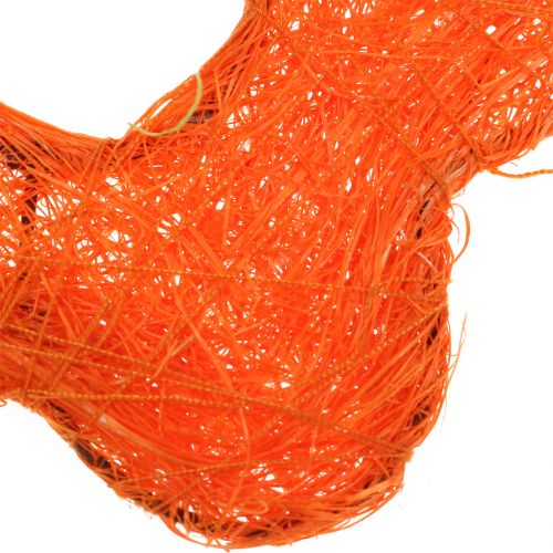 Floristik24 Fiore di sisal arancione Ø7,5 cm 25 pz
