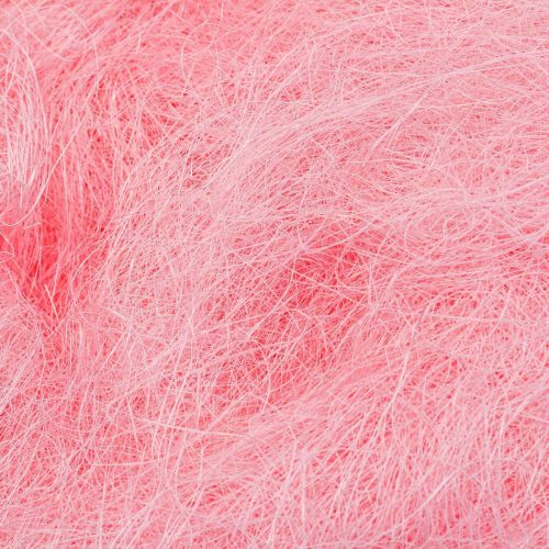 Prodotto Erba di sisal per l&#39;artigianato, materiale artigianale materiale naturale rosa 300 g