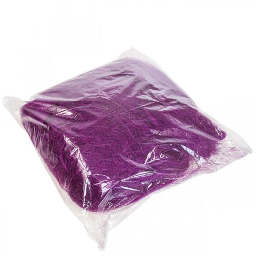 Prodotto Erba di sisal per l&#39;artigianato, materiale artigianale materiale naturale viola 300 g