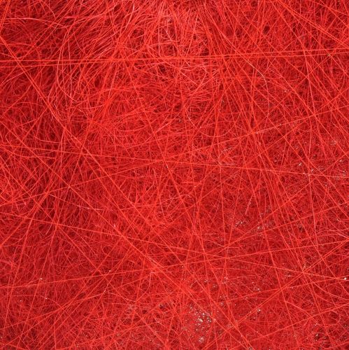 Prodotto Cuore in sisal Decorazione cuore con fibre di sisal in rosso 40x40 cm
