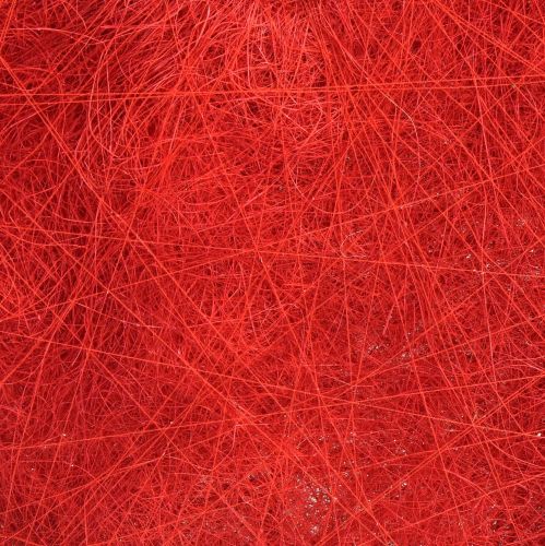 Floristik24 Cuore in sisal Decorazione cuore con fibre di sisal in rosso 40x40 cm