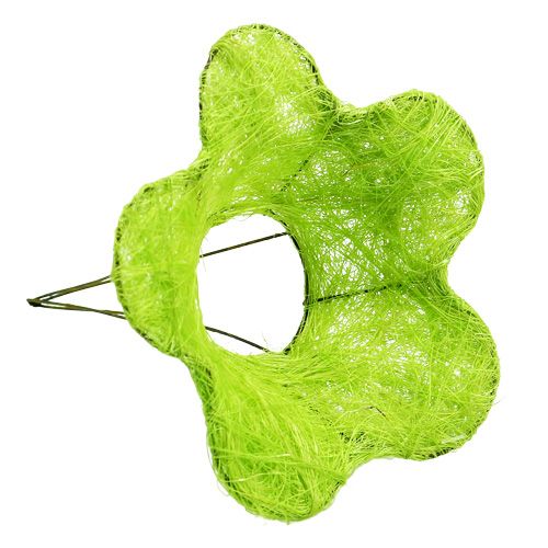 Floristik24 Bracciale in sisal fiore verde chiaro Ø15cm