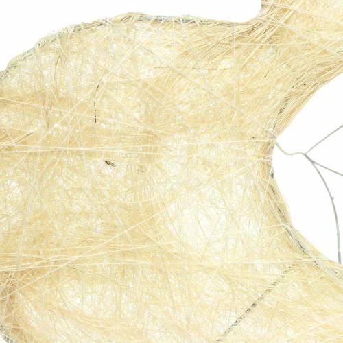 Prodotto Polsini in sisal Cuore sbiancato 16cm 10p